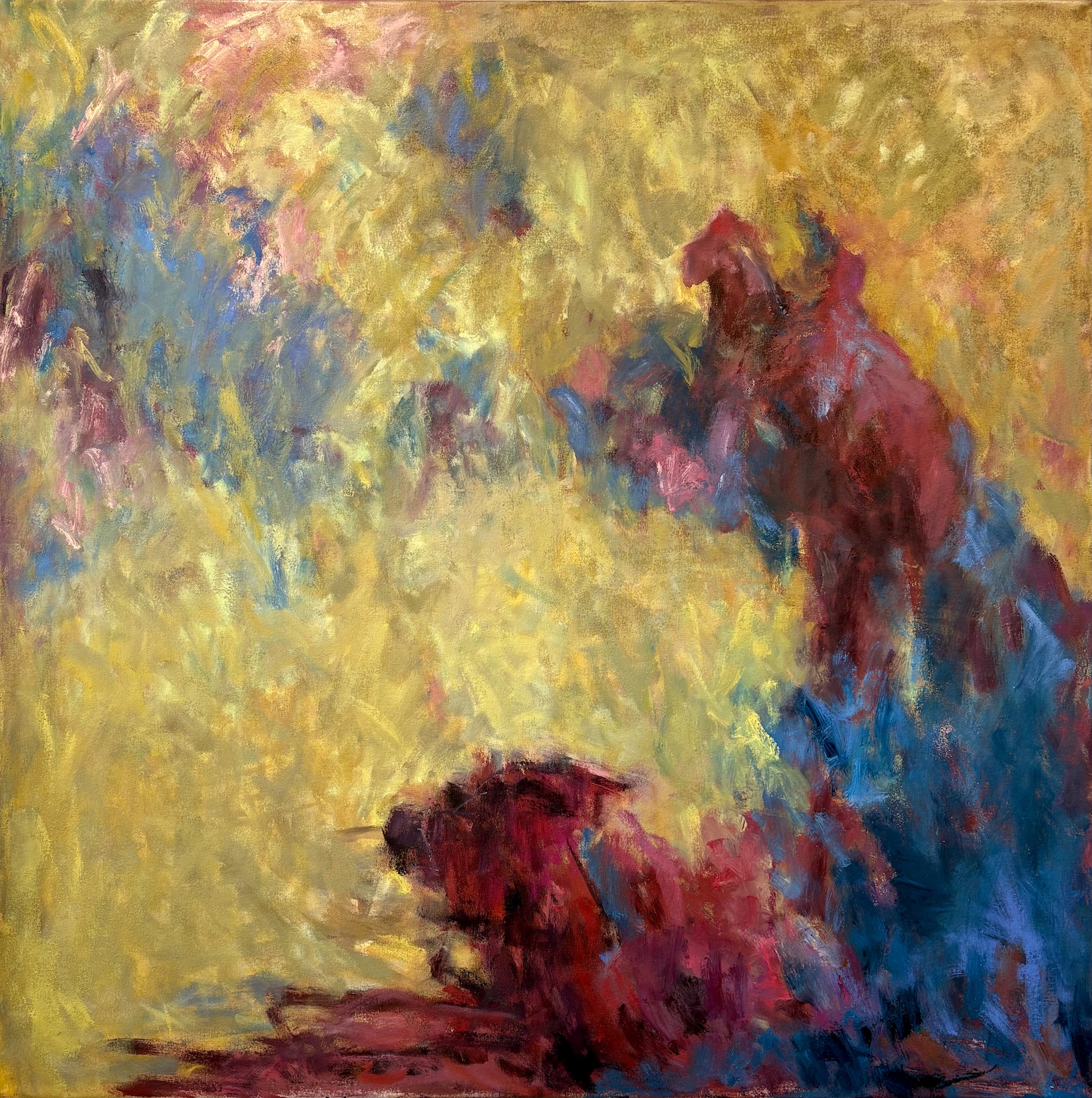 Under the apple tree